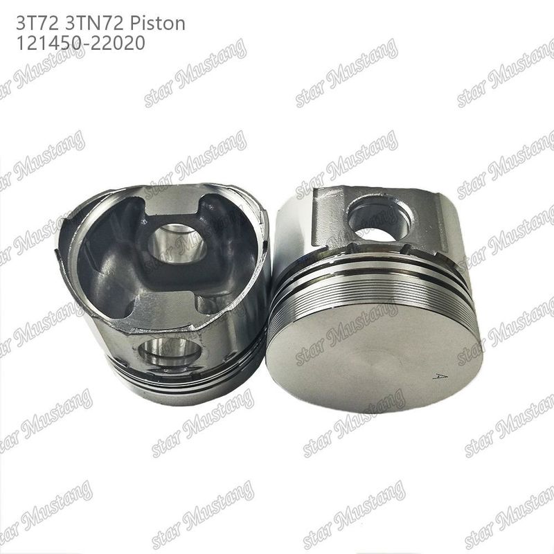 Piston 3TN72 3T72 Düz Alt 65.5mm Yükseklik 121450-22020 Yanmar Dizel Motoru Tamir Parçası için