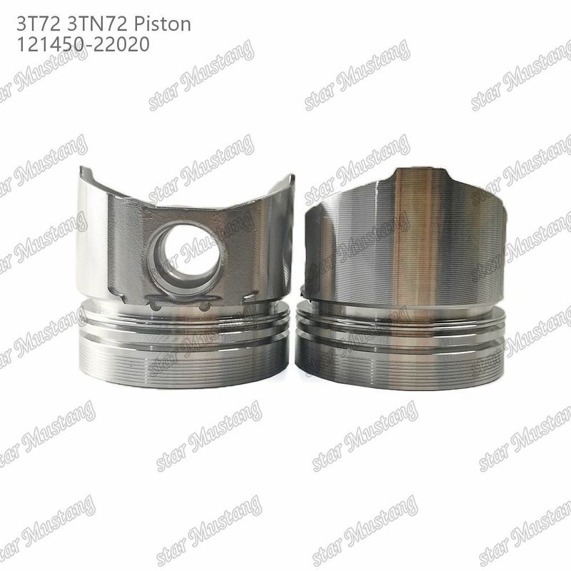 Piston 3TN72 3T72 Düz Alt 65.5mm Yükseklik 121450-22020 Yanmar Dizel Motoru Tamir Parçası için