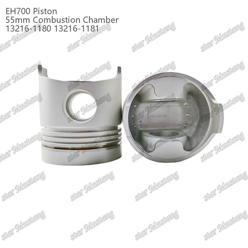 Piston EH700 55mm yanma odası 13216-1181 13216-1180 Hino Dizel Motor Tamir Parçası için