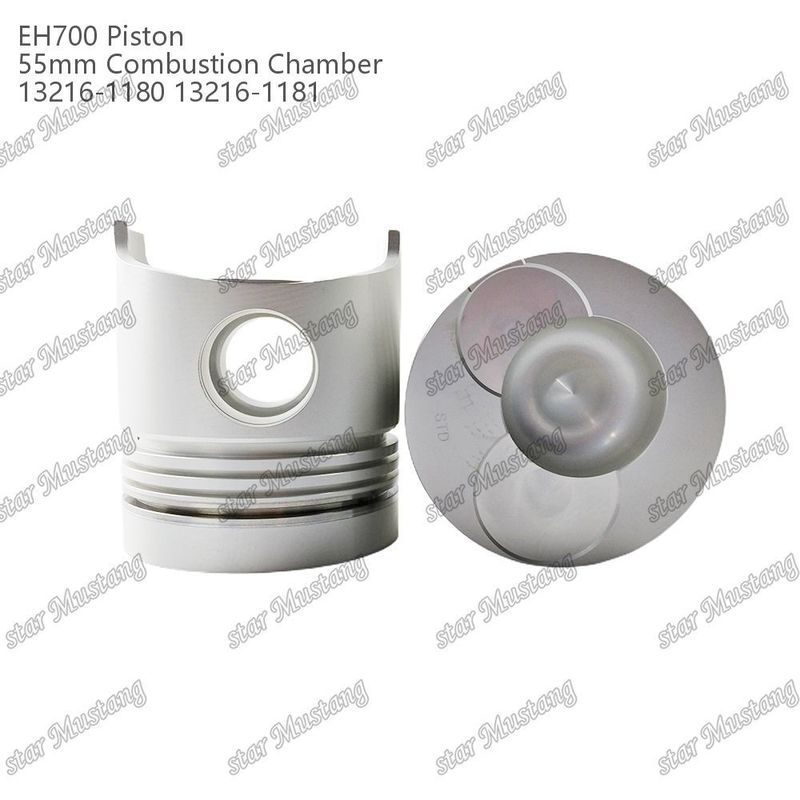 Piston EH700 55mm yanma odası 13216-1181 13216-1180 Hino Dizel Motor Tamir Parçası için