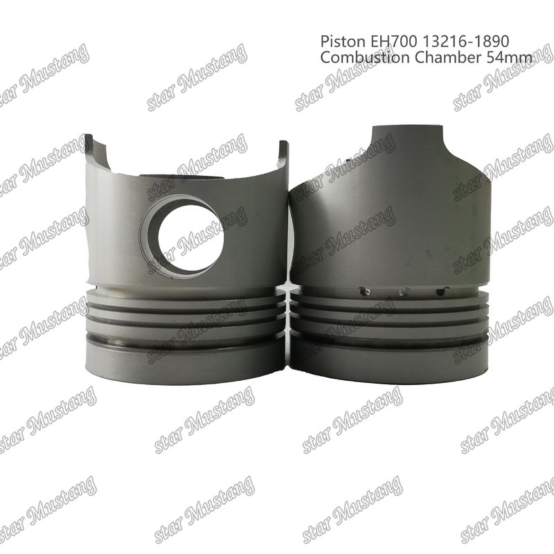 Piston EH700 yanma odası 54mm 13216-1890 Hino Dizel Motoru Tamir Parçaları için