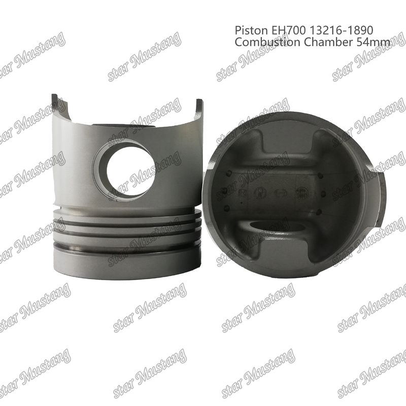 Piston EH700 yanma odası 54mm 13216-1890 Hino Dizel Motoru Tamir Parçaları için