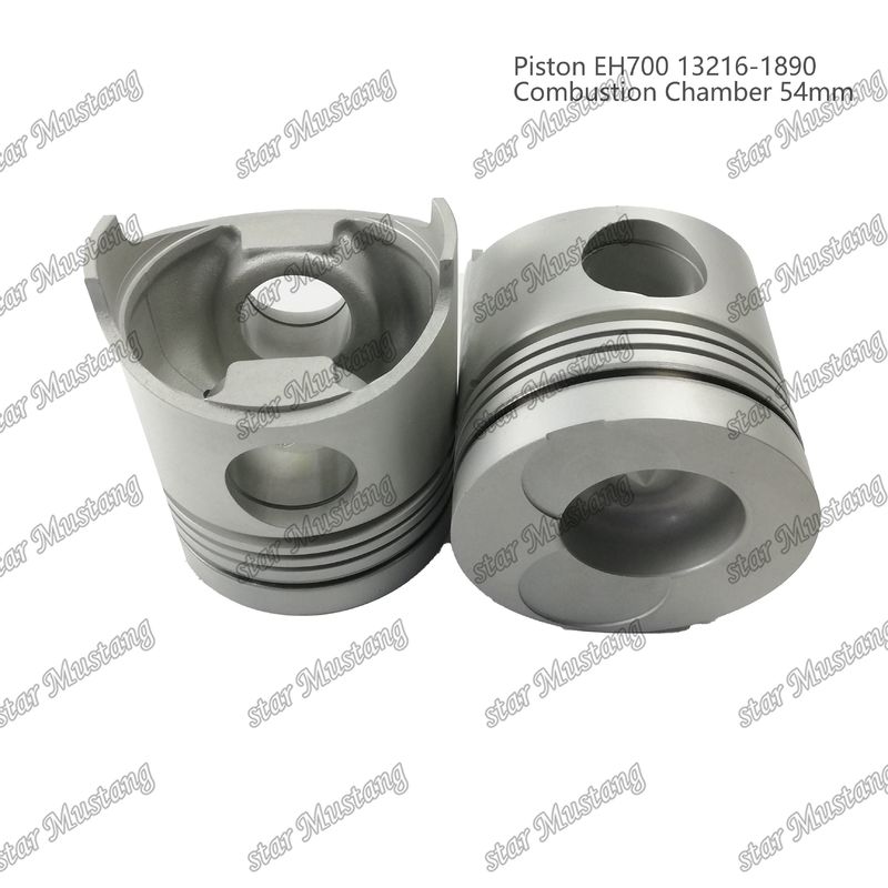 Piston EH700 yanma odası 54mm 13216-1890 Hino Dizel Motoru Tamir Parçaları için