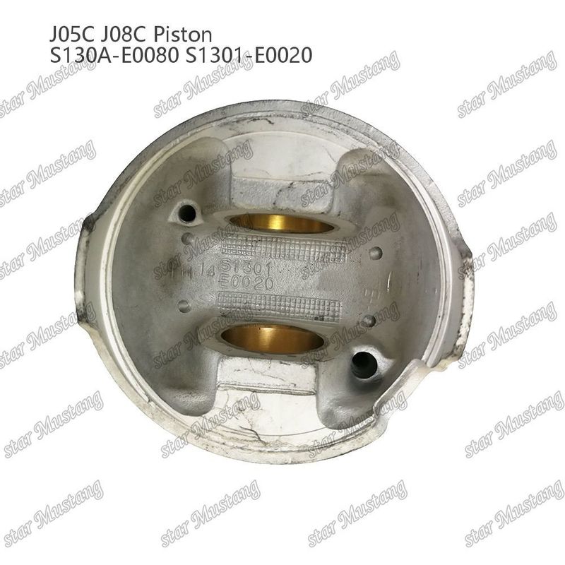 Piston J05C J08C bakır kafesli 65mm yanma odası iç soğutma S130A-E0080 S1301-E0020 Hino için