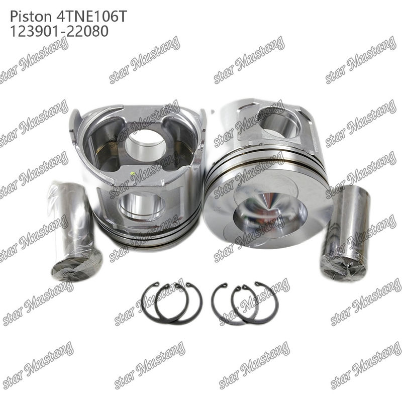 Yanmar Dizel Motoru Tamir Parçaları için Valf Baskılı Piston 4TNE106T 123901-22080