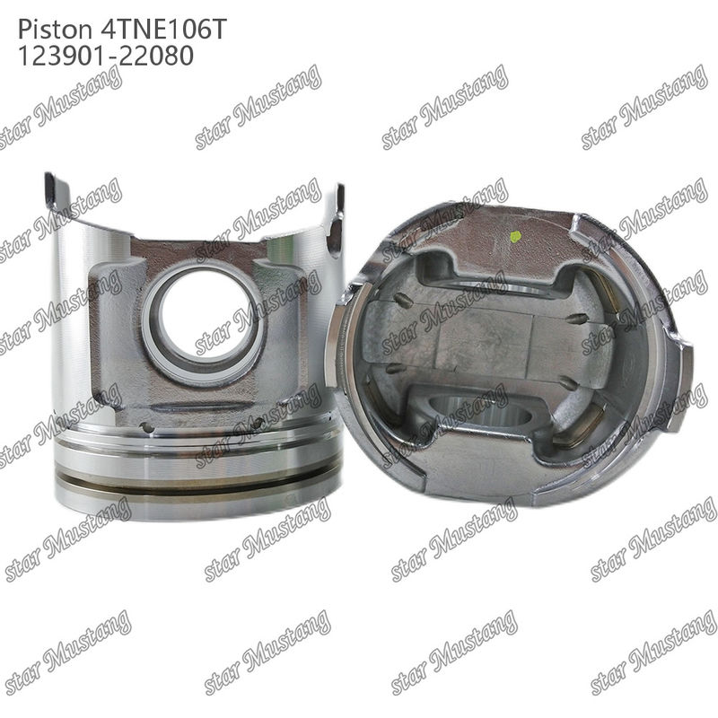 Yanmar Dizel Motoru Tamir Parçaları için Valf Baskılı Piston 4TNE106T 123901-22080
