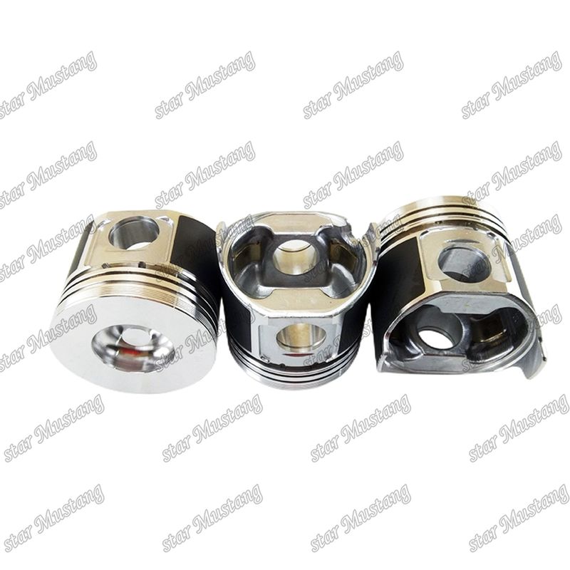Piston S4D84E-5 4TNV84 Yüksekliği 84mm Yanma odası Boyutu 41.3mm 129508-22080 Yanmar Dizel Motoru Tamir Parçası için