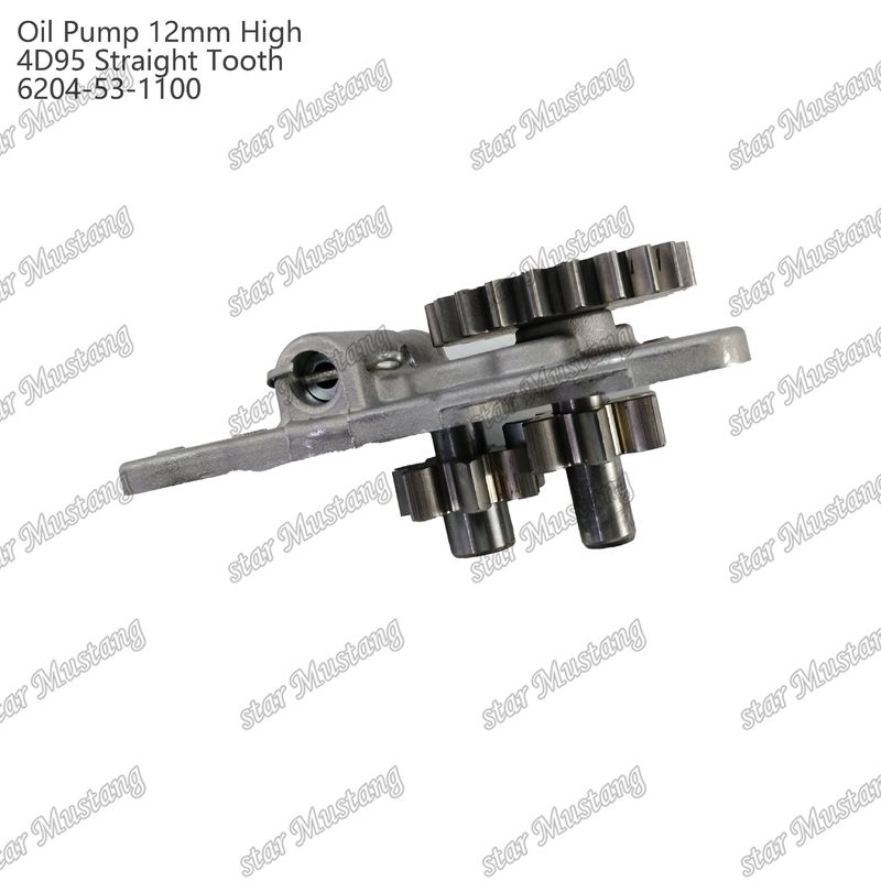 Yağ pompası 4D95 12mm Yüksek Düz Dişler 6204-53-1100 Isuzu Motor yedek parçaları için