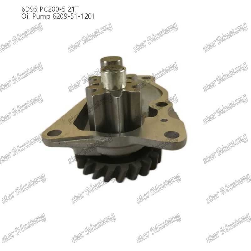 Kumatsu Motor yedek parçaları için yağ pompası 6D95 PC200-5 21T 6209-51-1201