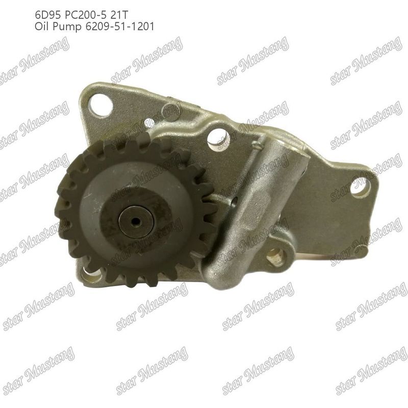 Kumatsu Motor yedek parçaları için yağ pompası 6D95 PC200-5 21T 6209-51-1201