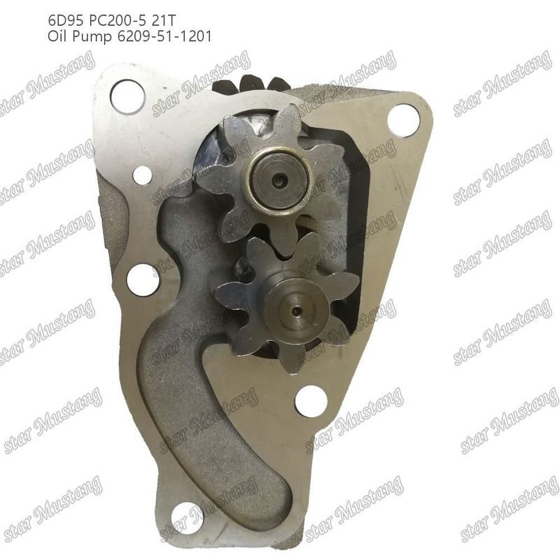Kumatsu Motor yedek parçaları için yağ pompası 6D95 PC200-5 21T 6209-51-1201