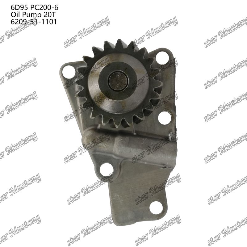 Kumatsu Motor yedek parçaları için yağ pompası 6D95 PC200-6 20T 6209-51-1101