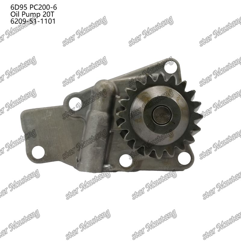 Kumatsu Motor yedek parçaları için yağ pompası 6D95 PC200-6 20T 6209-51-1101