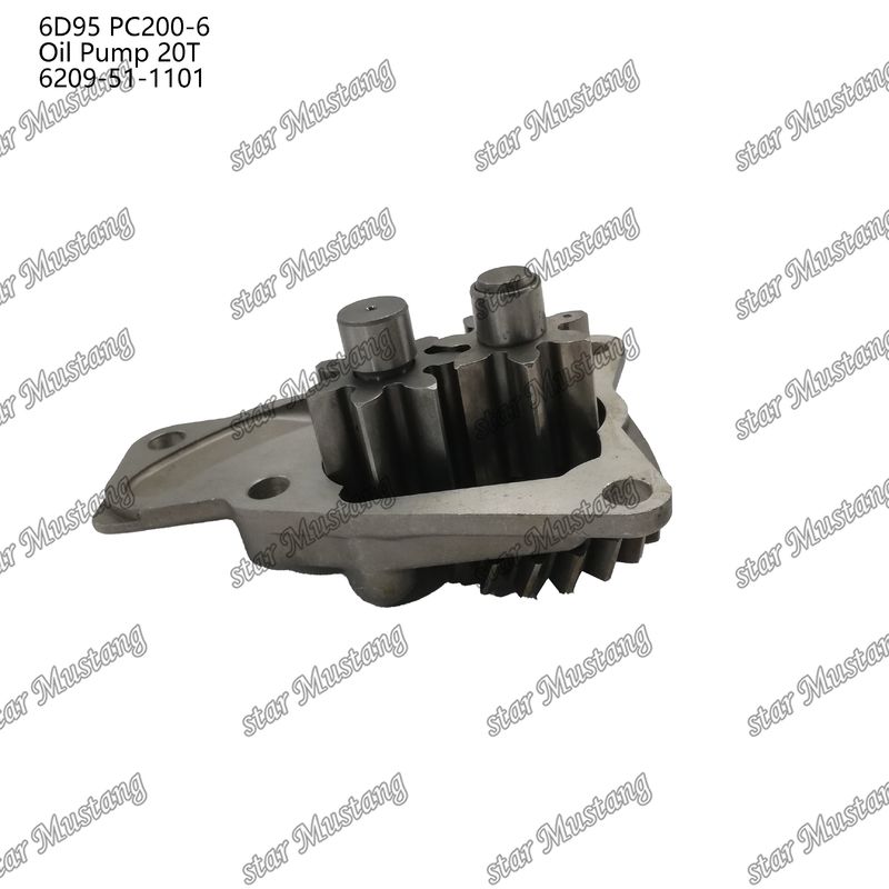 Kumatsu Motor yedek parçaları için yağ pompası 6D95 PC200-6 20T 6209-51-1101