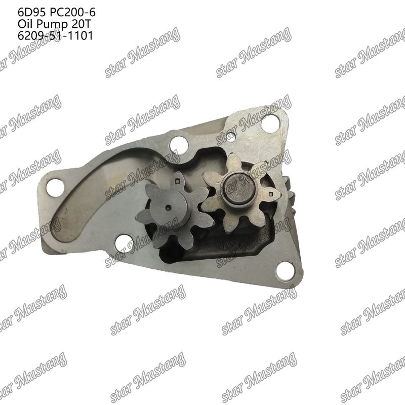 Kumatsu Motor yedek parçaları için yağ pompası 6D95 PC200-6 20T 6209-51-1101