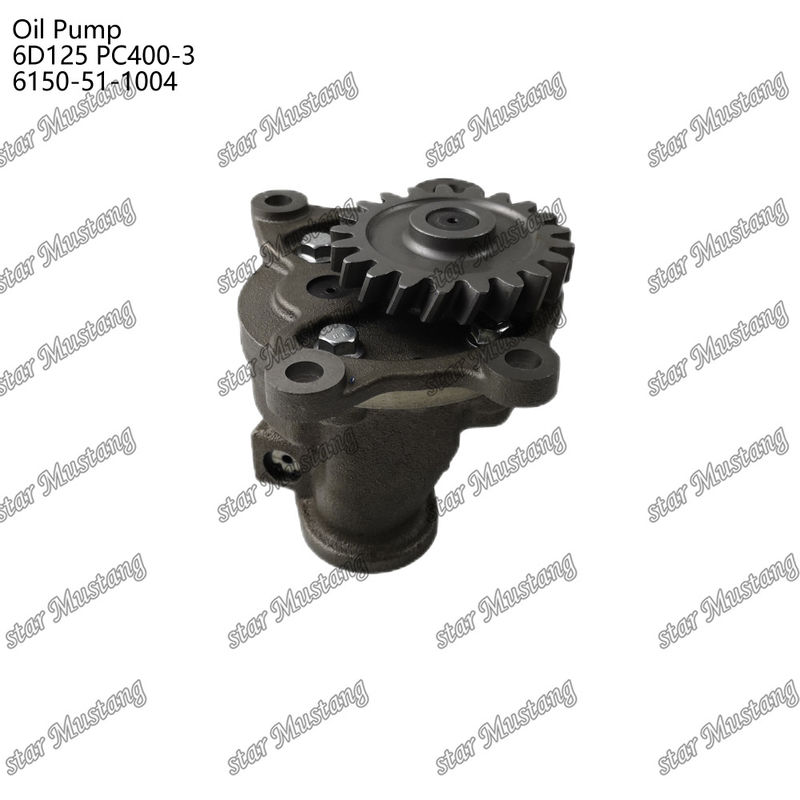 Kumatsu Motor yedek parçaları için yağ pompası 6D125 PC400-3 Flat 6150-51-1004