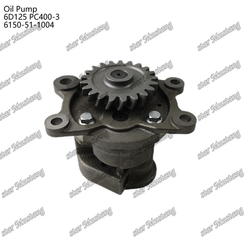 Kumatsu Motor yedek parçaları için yağ pompası 6D125 PC400-3 Flat 6150-51-1004
