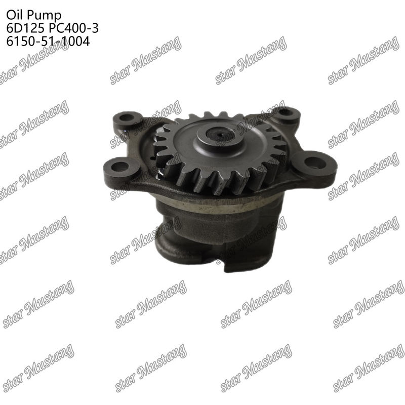 Kumatsu Motor yedek parçaları için yağ pompası 6D125 PC400-3 Flat 6150-51-1004
