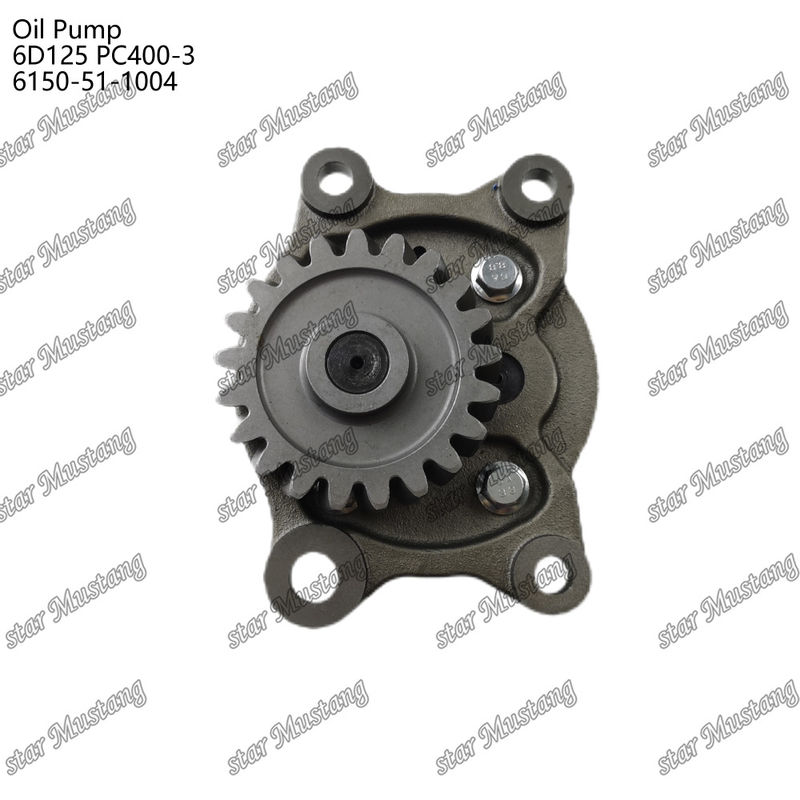Kumatsu Motor yedek parçaları için yağ pompası 6D125 PC400-3 Flat 6150-51-1004