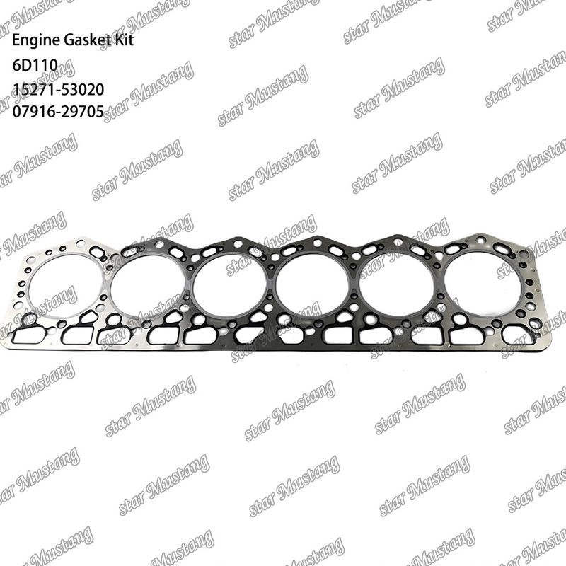 6D110 Komatsu için uygun 6138-K1-9901 6138-K2-9901 Tam Gaskett Set