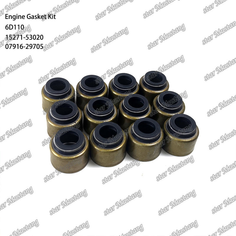 6D110 Komatsu için uygun 6138-K1-9901 6138-K2-9901 Tam Gaskett Set