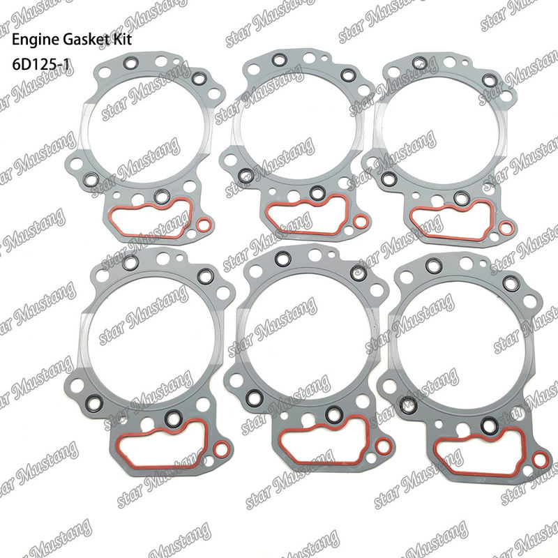 Komatsu Dizel Motoru Tamir Parçaları İçin Tam Dayanıştırma Kits 6D125-1 Dayanıştırma Seti
