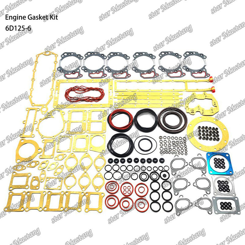 Komatsu Dizel Motoru Tamir Parçaları İçin Tam Dayanıştırma Kits 6D125-6 Dayanıştırma Seti