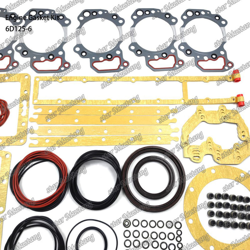Komatsu Dizel Motoru Tamir Parçaları İçin Tam Dayanıştırma Kits 6D125-6 Dayanıştırma Seti