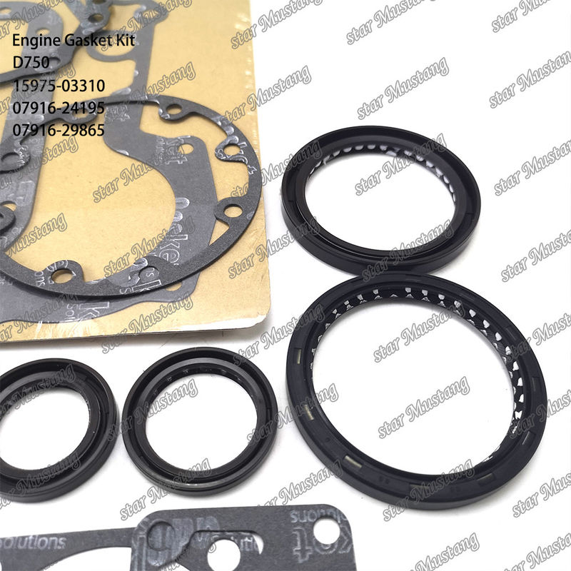 D750 Tam Gasketi Set Baş Gasketi 15975-03310 Üst 07916-24195 Alt 07916-29865 Kubota için Uygun