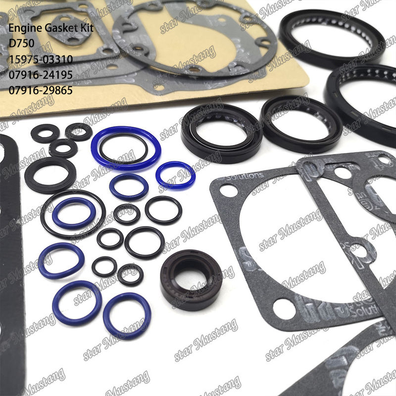 D750 Tam Gasketi Set Baş Gasketi 15975-03310 Üst 07916-24195 Alt 07916-29865 Kubota için Uygun