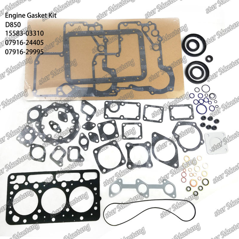 D850 Tam Gasketi Set Baş Gasketi 15583-03310 Üst 07916-24405 Alt 07916-29995 Kubota için Uygun