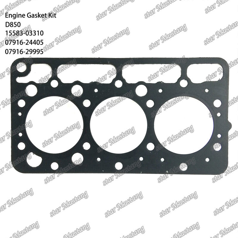 D850 Tam Gasketi Set Baş Gasketi 15583-03310 Üst 07916-24405 Alt 07916-29995 Kubota için Uygun