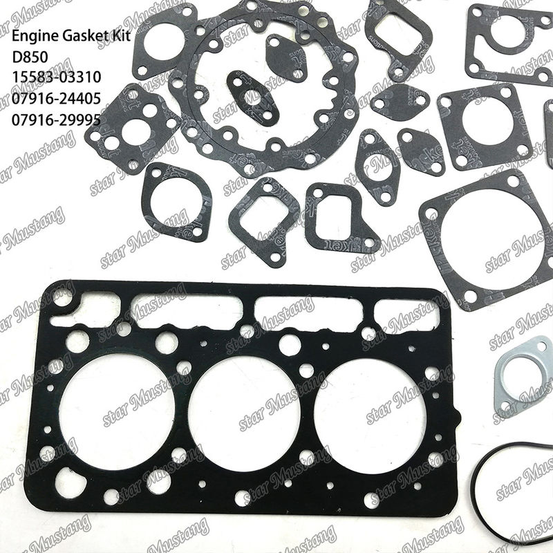 D850 Tam Gasketi Set Baş Gasketi 15583-03310 Üst 07916-24405 Alt 07916-29995 Kubota için Uygun