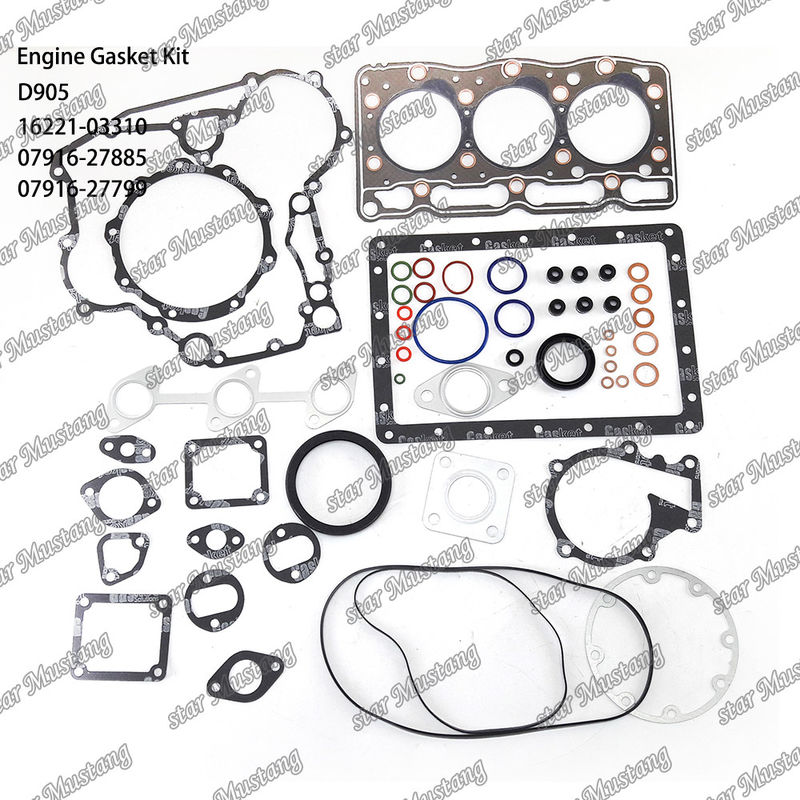 D905 Tam Gaskett Set Baş Gasketi 16221-03310 Üst 07916-27885 Alt 07916-27799 Kubota için Uygun