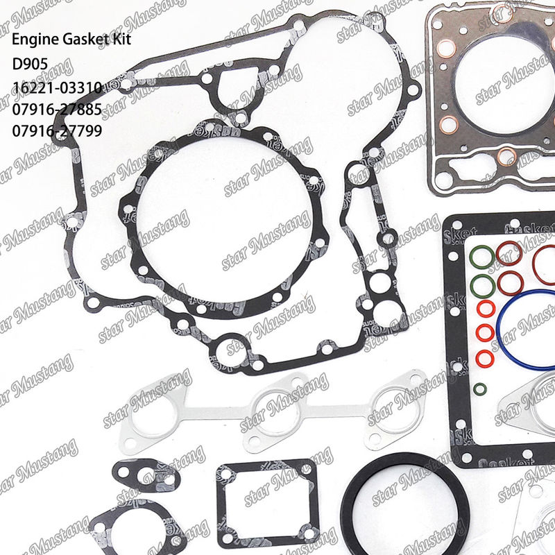 D905 Tam Gaskett Set Baş Gasketi 16221-03310 Üst 07916-27885 Alt 07916-27799 Kubota için Uygun