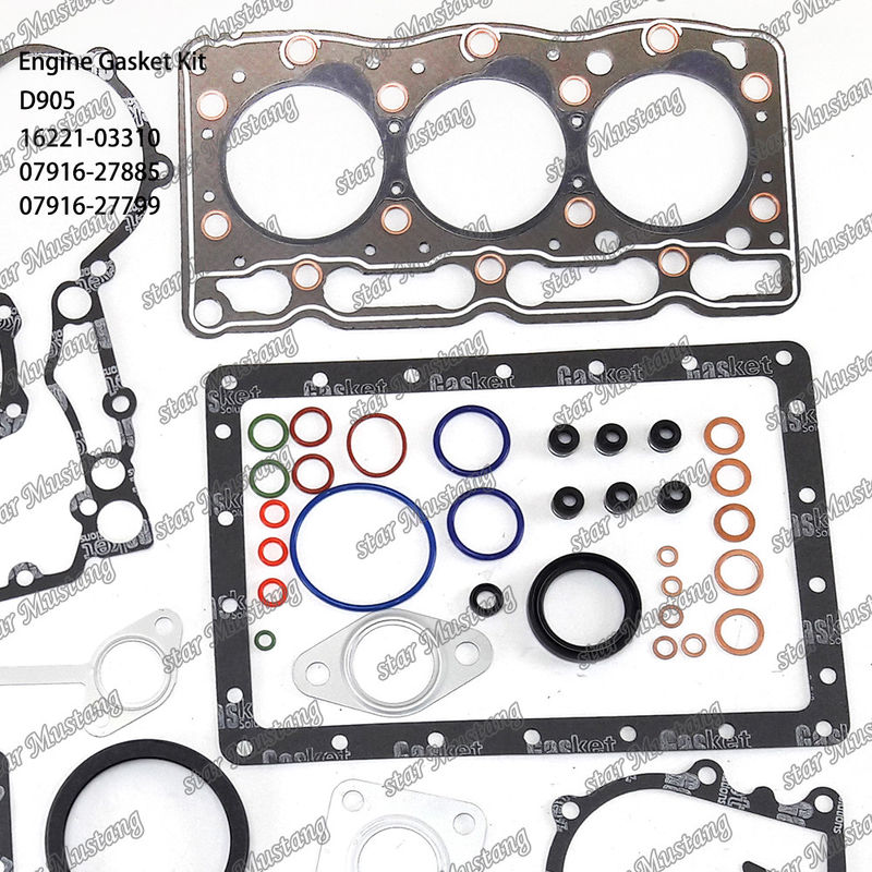 D905 Tam Gaskett Set Baş Gasketi 16221-03310 Üst 07916-27885 Alt 07916-27799 Kubota için Uygun