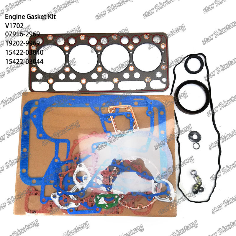 V1702 Kubota için uygun tam dikiş seti 07916-2969 19202-9969 15422-03040 15422-03044