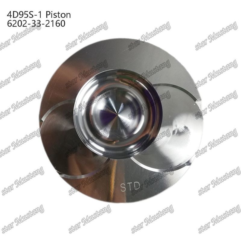 Piston 4D95S-1 104mm yüksek yuvarlak alt 51mm yanma odası 6202-33-2160 Kumatsu Motor yedek parçaları için