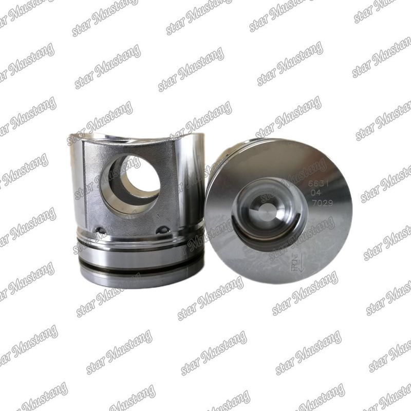Piston 4D102 6D102 51mm Yanma odası 6735-31-2110 6735-31-2111 6735-31-2140 Kumatsu Motor yedek parçaları için