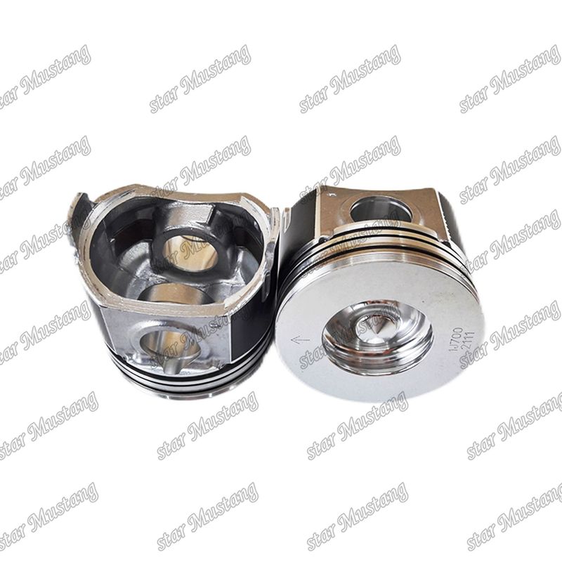 Piston V2607 CR Kubota Motor yedek parçaları için yanma odası 45.5mm 1J700-21110