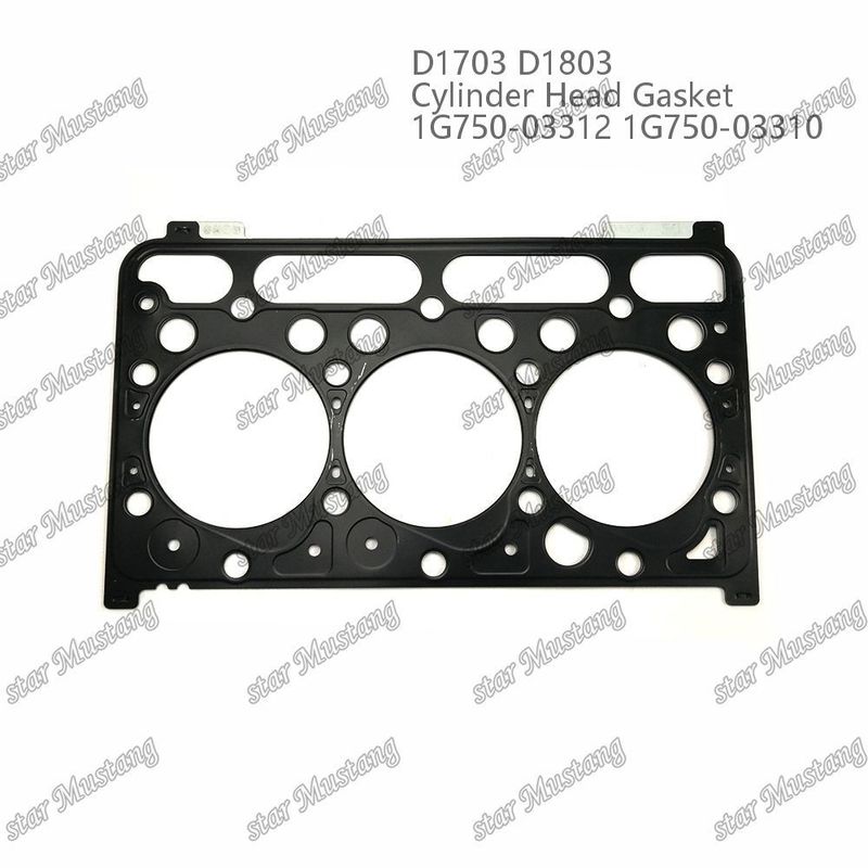 D1703 D1803 Silindir başı gazket metal 1.20mm 1G750-03312 1G750-03310 Kubota motoru için uygundur