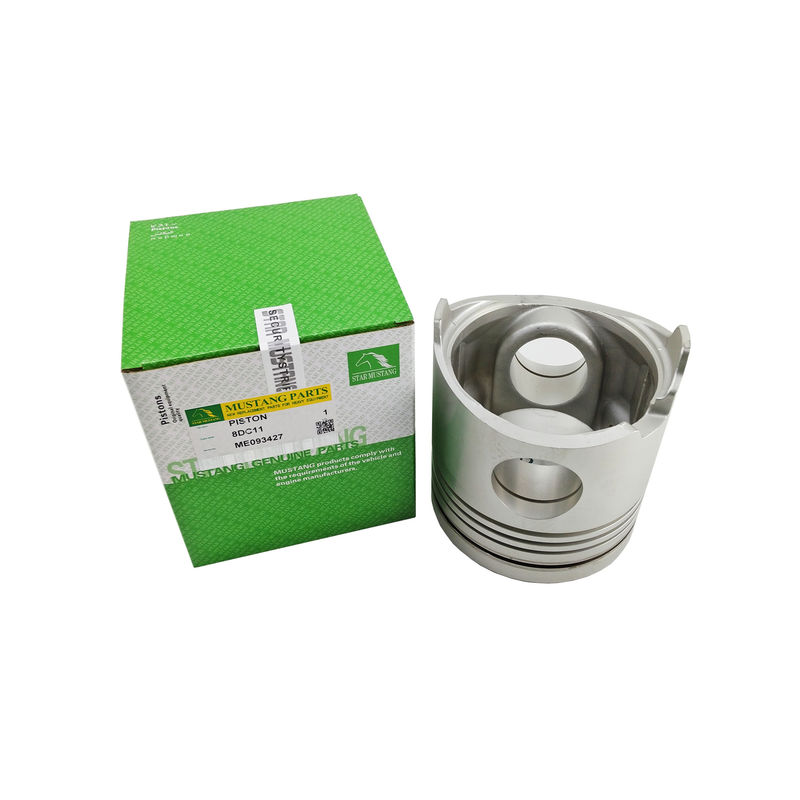Piston 8DC11 ME093427 Yanma odası 64 mm Mitsubishi Motor yedek parçaları için yağ halkası 4 mm