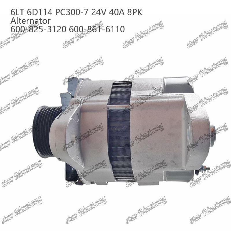 Alternatör 6LT 6D114 PC300-7 24V 40A 8PK 600-825-3120 600-861-6110