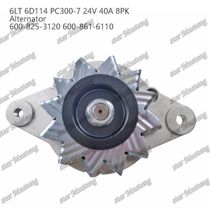 Alternatör 6LT 6D114 PC300-7 24V 40A 8PK 600-825-3120 600-861-6110