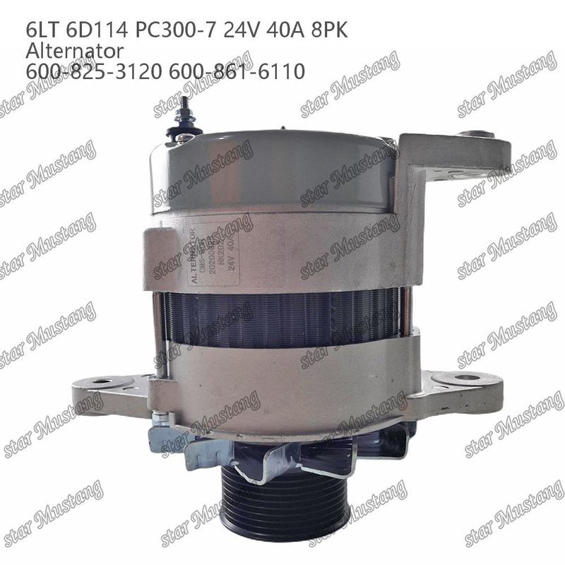 Alternatör 6LT 6D114 PC300-7 24V 40A 8PK 600-825-3120 600-861-6110