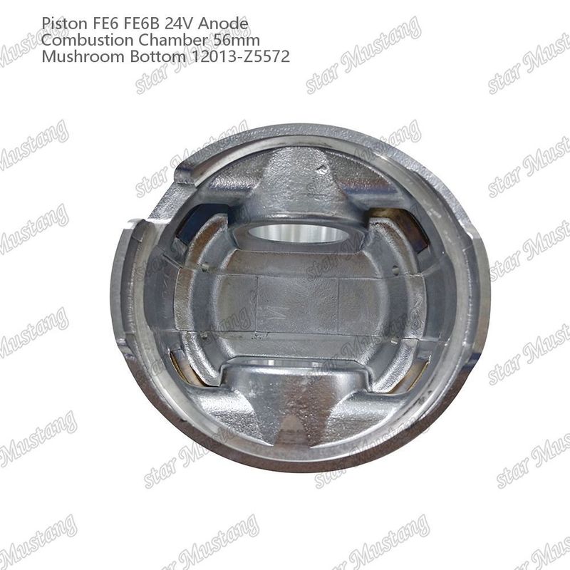 Piston FE6 FE6B 24V Yanma odası 56mm Mantar tabanı Anot 12013-Z5572 Nissan Motor yedek parçaları için