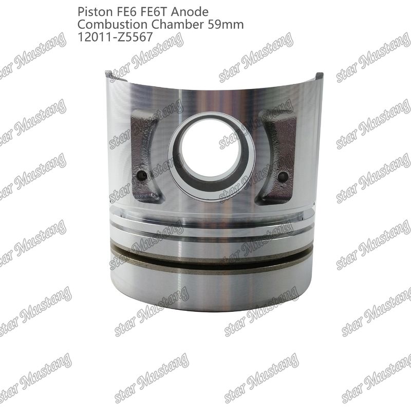 Piston FE6 FE6T Yanma odası 59mm Keskin alt anot 3x2x4mm 12011-Z5567 Mitsubishi Motor yedek parçaları için