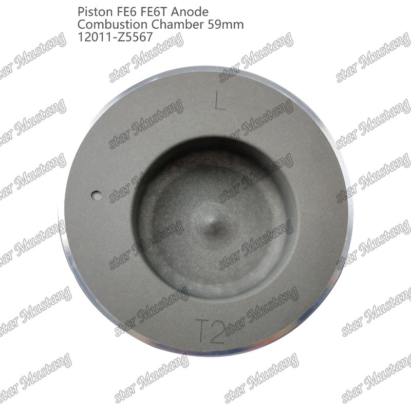 Piston FE6 FE6T Yanma odası 59mm Keskin alt anot 3x2x4mm 12011-Z5567 Mitsubishi Motor yedek parçaları için
