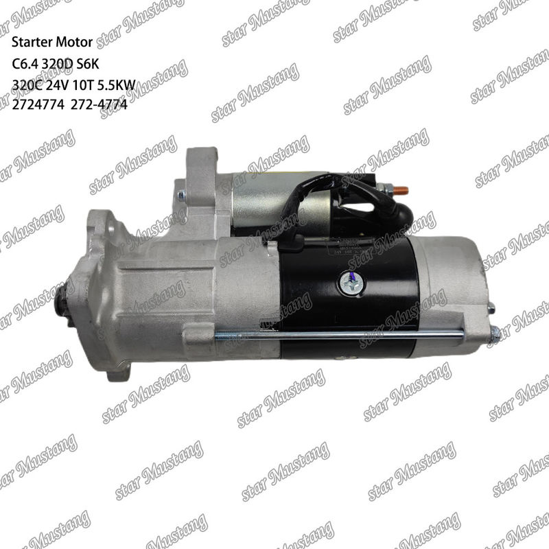 Motor Starter Motoru C6.4 320D S6K 320C 24V 10T 5.5KW 2724774 272-4774 Caterpillar Motor yedek parçaları için