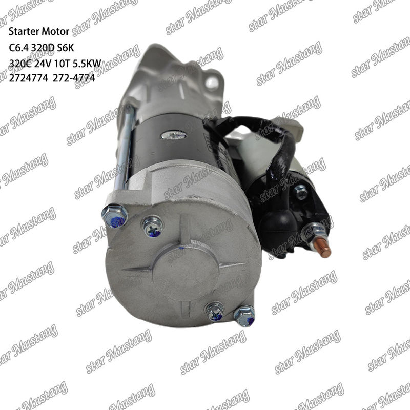 Motor Starter Motoru C6.4 320D S6K 320C 24V 10T 5.5KW 2724774 272-4774 Caterpillar Motor yedek parçaları için